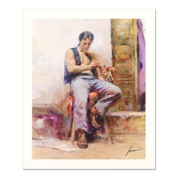 Pino (1939-2010)  Music Lover  Limited Edition Giclee. Numbered and Hand Signed; Certificate of Auth