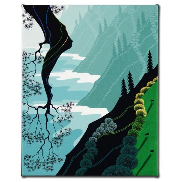  Coastal Fir  Limited Edition Giclee on Canvas by Larissa Holt, Numbered and Signed. This piece come