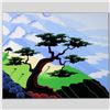 Image 1 : "Cows, Coast, Tree" Limited Edition Giclee on Canvas by Larissa Holt, Numbered and Signed. This piec