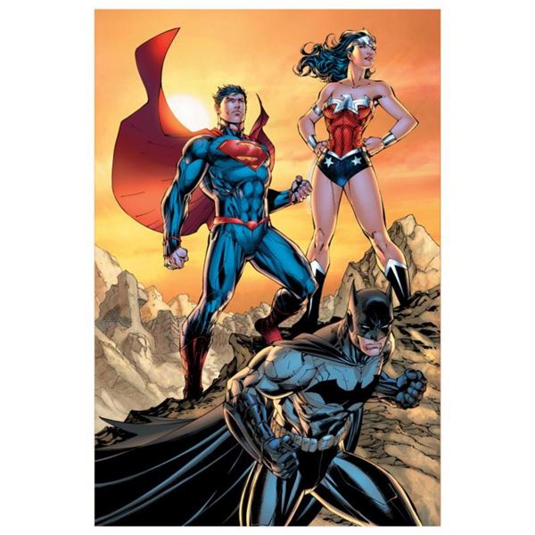 DC Comics,  DC Universe Rebirth  Numbered Limited Edition Giclee on Canvas by Jim Lee with COA.