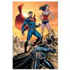 Image 1 : DC Comics, "DC Universe Rebirth" Numbered Limited Edition Giclee on Canvas by Jim Lee with COA.