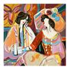 Image 1 : Isaac Maimon, "A Cherished Moment" Original Acrylic Painting, Hand Signed with Certificate of Authen