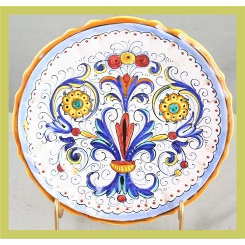 Italian Deruta Plate Hand-Painted Mari C Ricco #1563078