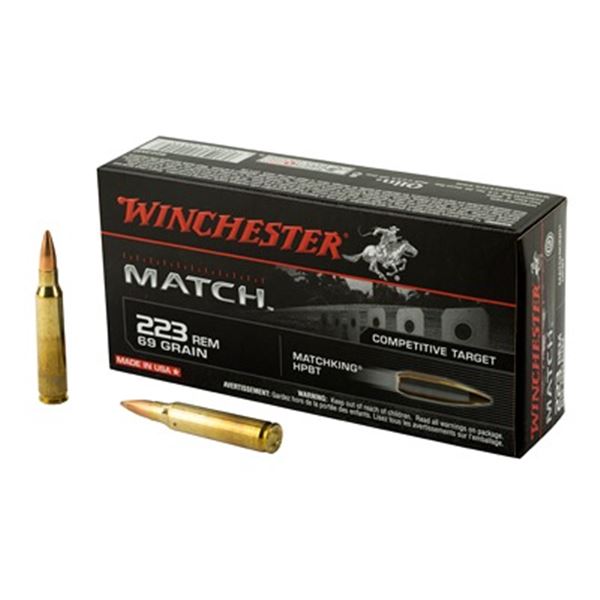 WIN MATCH 223REM 69GR BTHP - 20 Rds