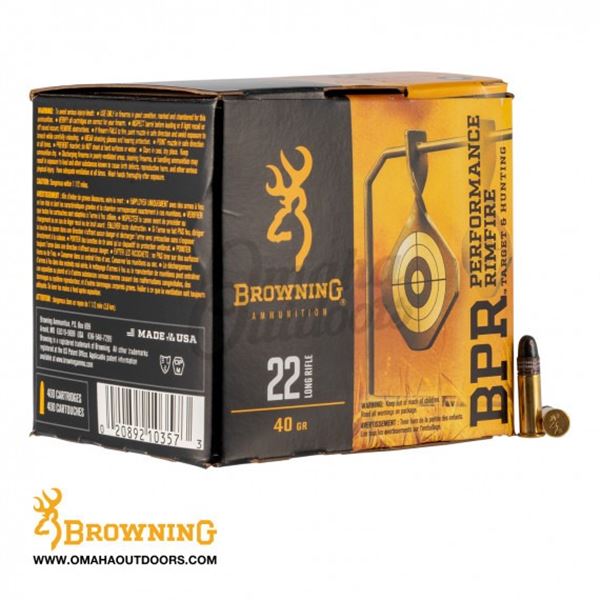 Browning BPR 22LR 40 Grain LRN - 400 Rds