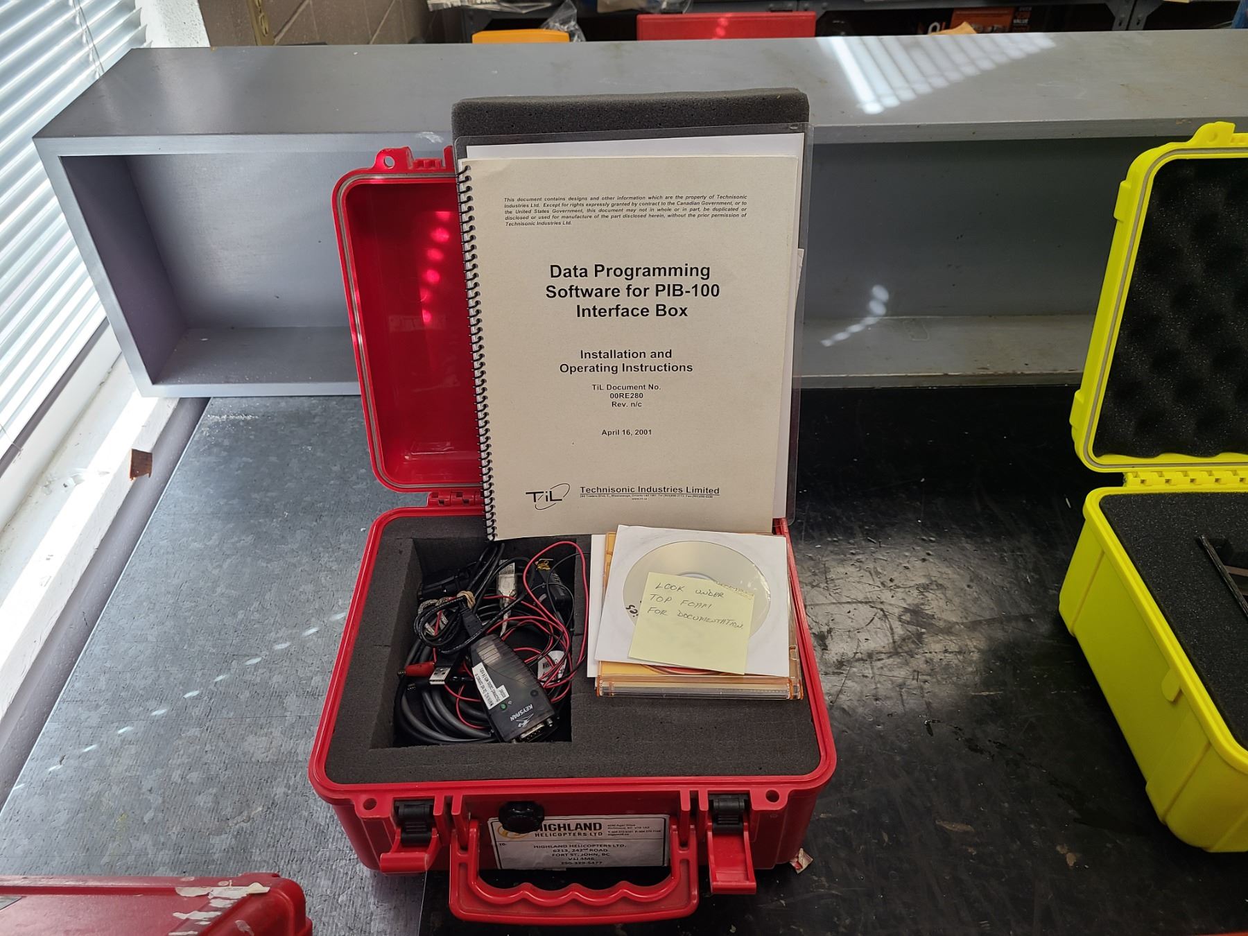 PIB-100 INTERFACE BOX WITH SOFTWARE IN HARD CARRY CASE