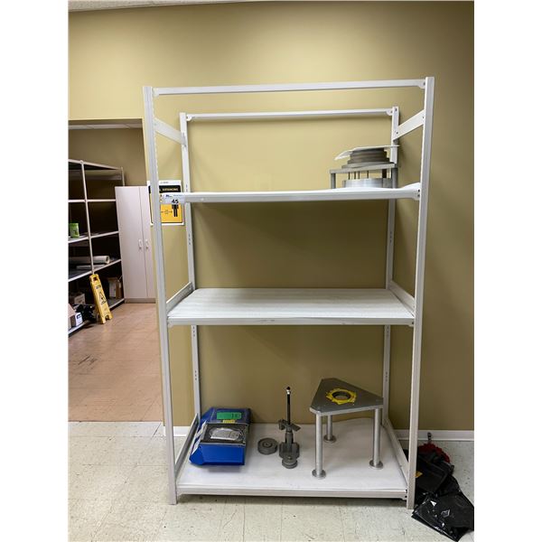 SINGLE BAY OF EZ-RECT STYLE PARTS SHELVING 84 H X 48 W X 24 D ( HELICOPTER PARTS NOT INCLUDED )