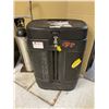 Image 1 : BLACK MOBILE BIN WITH ASSORTED TRADE SHOW DISPLAY ITEMS