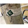 Image 3 : TANK OF COMPRESSED NITROGEN, PNEUMATIC TIRE FLAT CART & CAUTION SLIPPERY WHEN WET SIGNS
