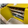 Image 2 : YELLOW FLAMMABLE LIQUIDS STORAGE CABINET 44"H X 43"W X  18"D