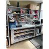 Image 1 : LARGE ROLLING SHIPPER/RECEIVER DESK AND CONTENTS