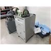 Image 2 : KEF-MOTOR SINGLE PHASE 1/3HP DUAL BENCH GRINDER ON STAND WITH CONTENTS