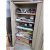 Image 2 : BEIGE METAL 2 DOOR CONSUMABLES CABINET WITH UNCERTIFIED MATERIAL CONTENTS