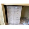 Image 1 : 2 BEIGE METAL 4 DOOR FILE CABINETS