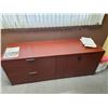 Image 2 : CONTENTS OF OFFICE INCLUDING CHERRY COLOR U-SHAPE DESK WITH HUTCH, OFFICE CHAIR,