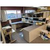 Image 2 : 1 GREY U-SHAPE & 1 DOUBLE U-SHAPE OFFICE CUBICLE SYSTEM WITH OVERHEADS