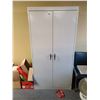 Image 1 : GREY METAL 2 DOOR CONSUMABLES CABINET