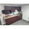 Image 1 : CONTENTS OF LUNCHROOM INCLUDING FRIGIDAIRE REFRIGERATOR, TABLE, STACKING CHAIRS AND STAINLESS STEEL