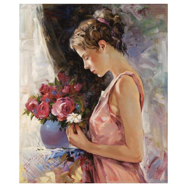 Igor Semeko, "Blessings" Hand Signed Limited Edition Giclee on Canvas with Lette