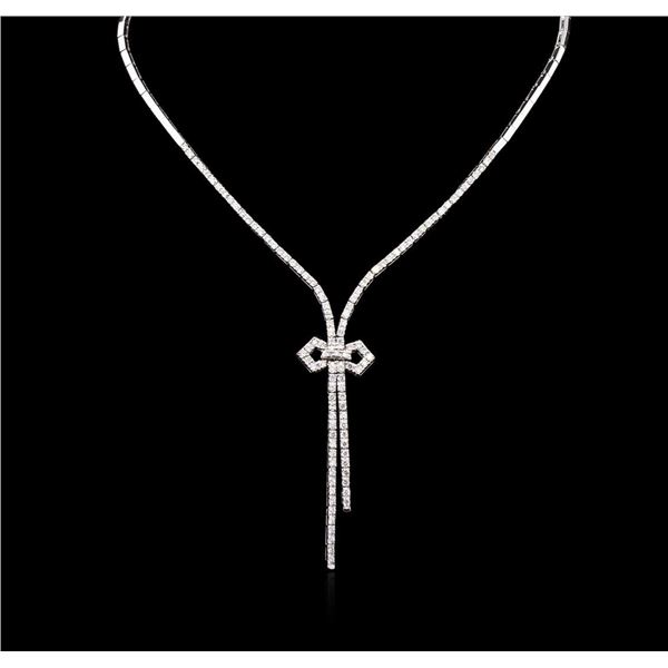 2.85 ctw Diamond Necklace - 14KT White Gold