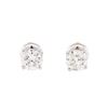 Image 1 : 1.00 ctw Diamond Stud Earrings - 14KT White Gold