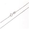 Image 7 : 14K White Gold 0.12 ctw Single Cut Diamond Petite Open Tear Drop Pendant Necklac