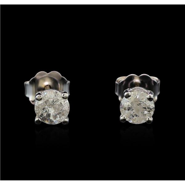14KT White Gold 0.72 ctw Diamond Stud Earrings