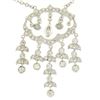 Image 5 : 14k Solid White Gold 1.50 ctw Round Brilliant Diamond Tassel Chandelier Necklace