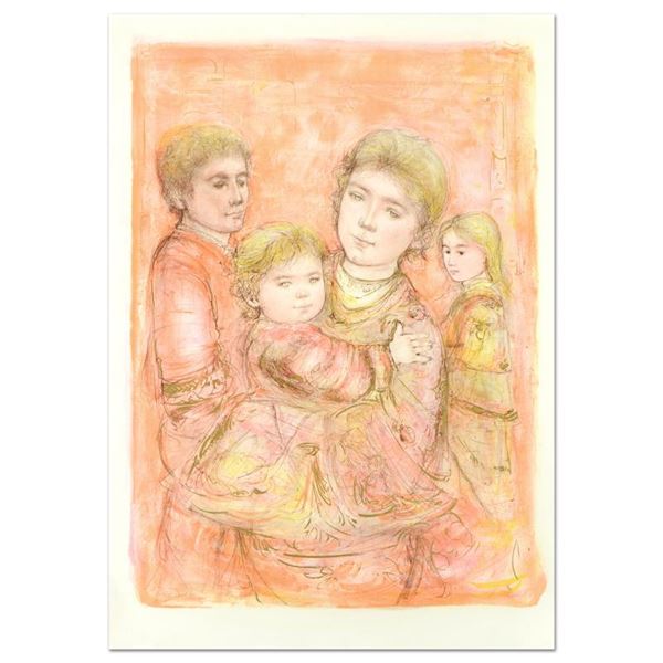 Edna Hibel (1917-2014), "Portrait of a Family" Limited Edition Lithograph, Numbe