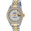 Image 3 : Rolex Ladies 2 Tone Quickset 18K MOP Diamond Lugs Datejust 26MM Wristwatch