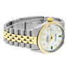 Image 4 : Rolex Mens 2 Tone Mother Of Pearl Diamond 36MM Datejust Wristwatch