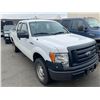 Image 2 : 2012 FORD F-150 XL SUPER DUTY, 4DR EXT CAB PU, WHITE, VIN # 1FTEX1EM0CFC14118