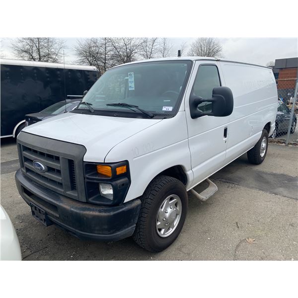 2010 FORD E-250 FLEX FUEL, 6DR VAN, WHITE, VIN # 1FTNE2EW1ADA17982