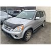 Image 1 : 2006 HONDA CR-V, 4DR SW, GREY, VIN # JHLRD78916C806639