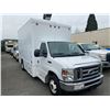 Image 2 : 2009 FORD E-450 SUPERDUTY, CUBE VAN, WHITE, VIN # 1FDXE45PX9DA41444