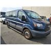 Image 2 : 2017 FORD TRANSIT, 6 DOOR, 8 PASS VAN, BLUE, VIN #1FMZK1ZM5HKB50596