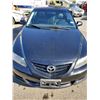 Image 3 : 2005 MAZDA 6, 4DR SEDAN, BLACK, VIN # 1YVHP84D655M23552