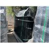 Image 2 : STEELMAN 8' X 20PCS BLACK GALVANIZED FENCING WITH 14' BI-FOLD METAL DRIVEWAY GATE 91"H TO CENTER