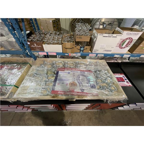 PALLET OF GREATBEAR 38 - ASSORTED SCREW PIN ANCHOR SHACKLES