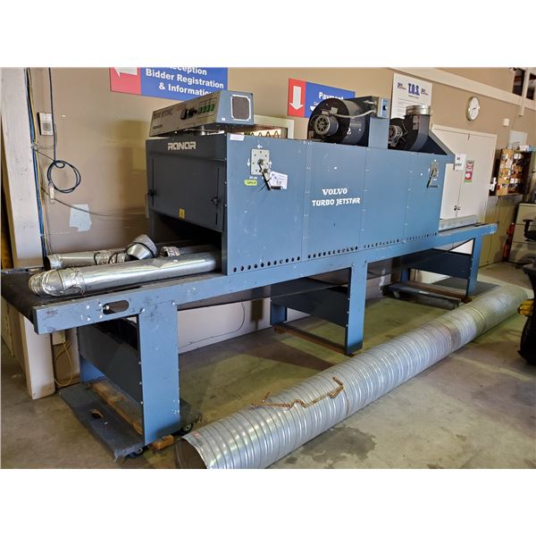 RANAR TURBO JETSTAR DT-844 220V PHASE 3 INDUSTRIAL DRYER WITH DUCTING 16' X 32"