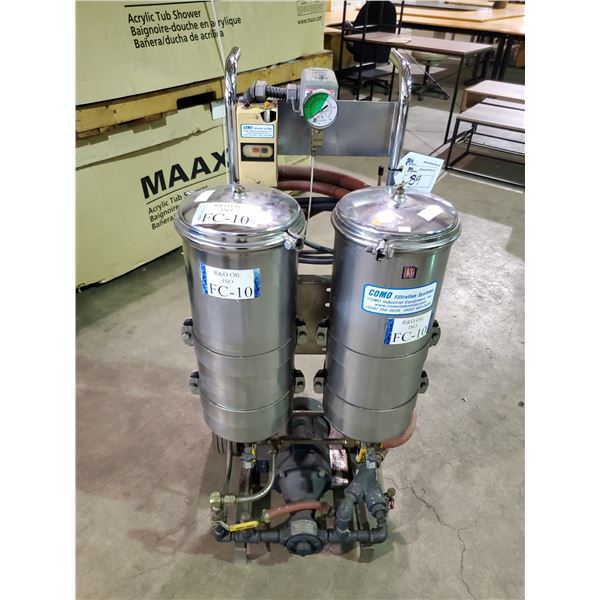 COMO MOBILE 120V PHASE 1 60PSI COMMERCIAL OIL FILTRATION SYSTEM MODEL: 120
