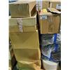 Image 1 : PALLET OF ASSORTED FABRIC  DUCTS, TRANSFER PLANTER POTS, AND STICKERS ROLLS