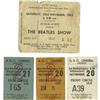 Image 1 : Beatles Nov. '63 Ticket Stubs, Lot of Four