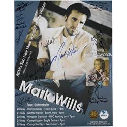 Mark Wills Signed Poster Plus T-Shirts