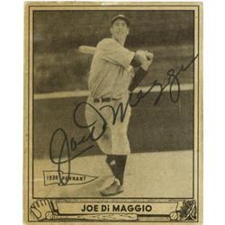 1940 Play Ball Joe DiMaggio Signed Card #1. Ast