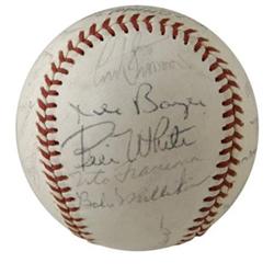 1965 St. Louis Cardinals Team Signed Baseball.
