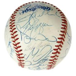 1992 Toronto Blue Jays Team Signed Baseball. Th