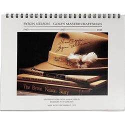 Byron Nelson Signed Calendar. Exceptional tribut