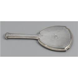 AN AMERICAN STERLING SILVER HAND MIRROR