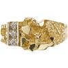 Image 1 : Gentleman's Diamond, Gold Nugget Style Ring